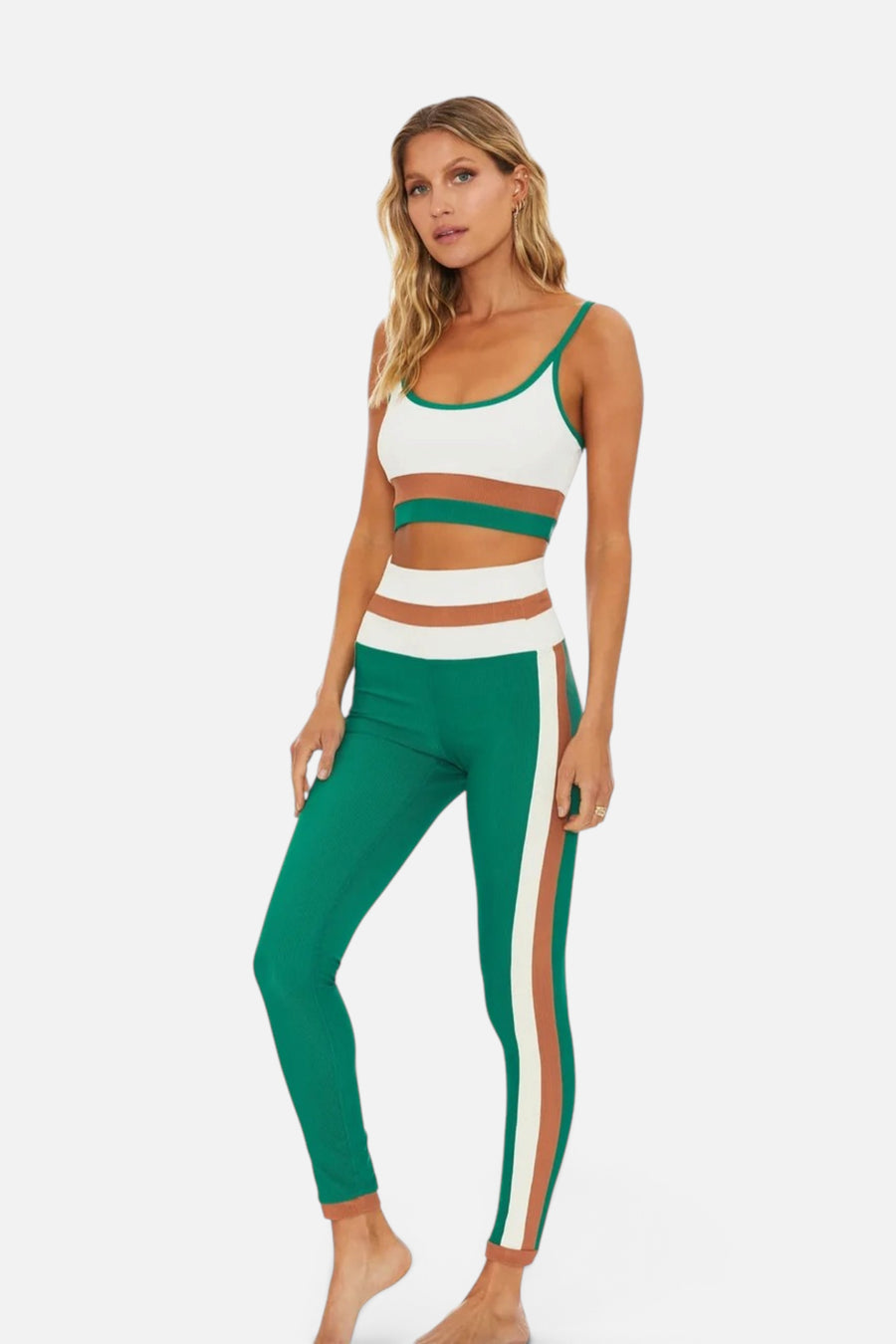 Beach Riot Melinda Leggings in Psychedelic Suede – front view