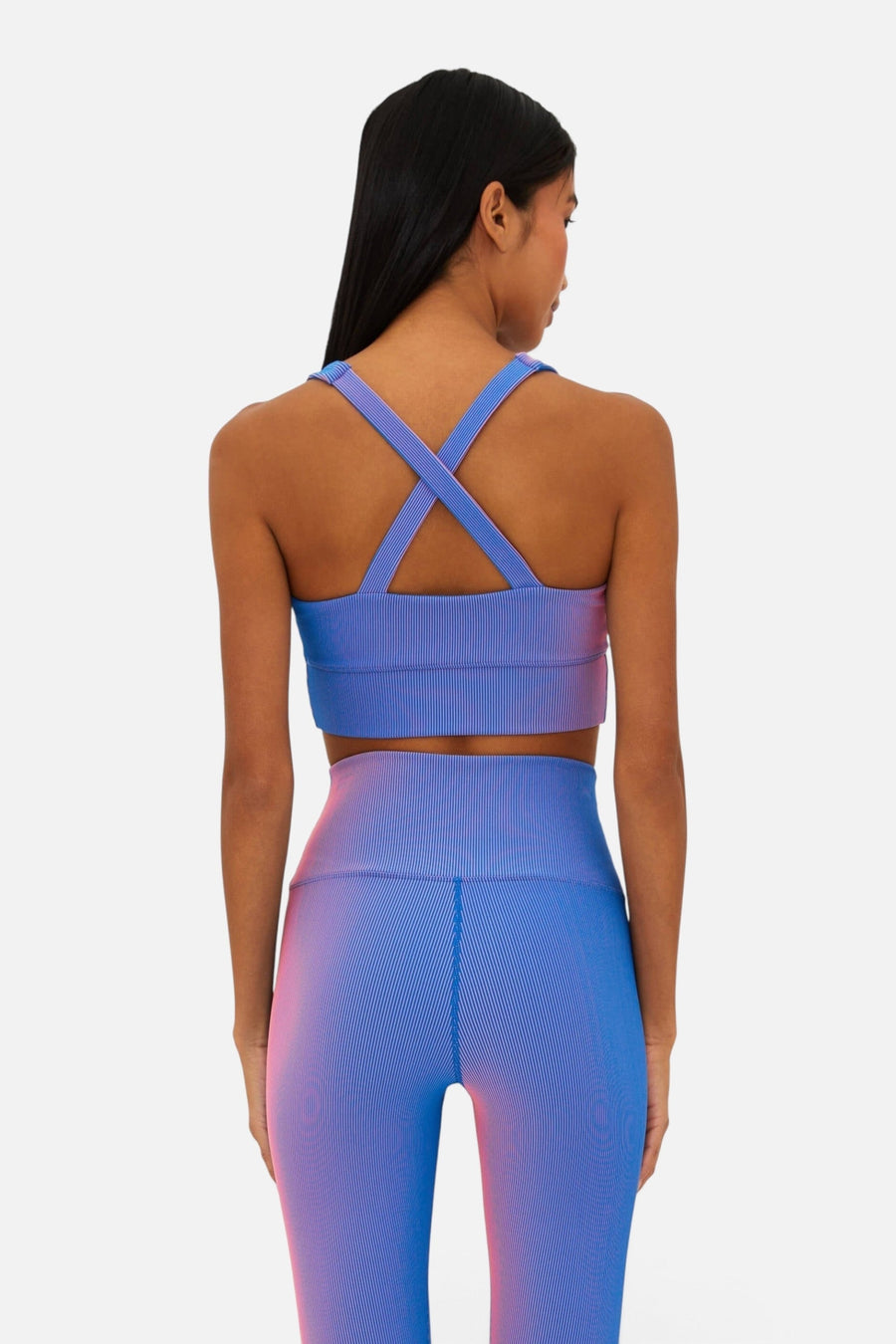 Beach Riot Mindy Top in Imperial Two Tone Rib – side view