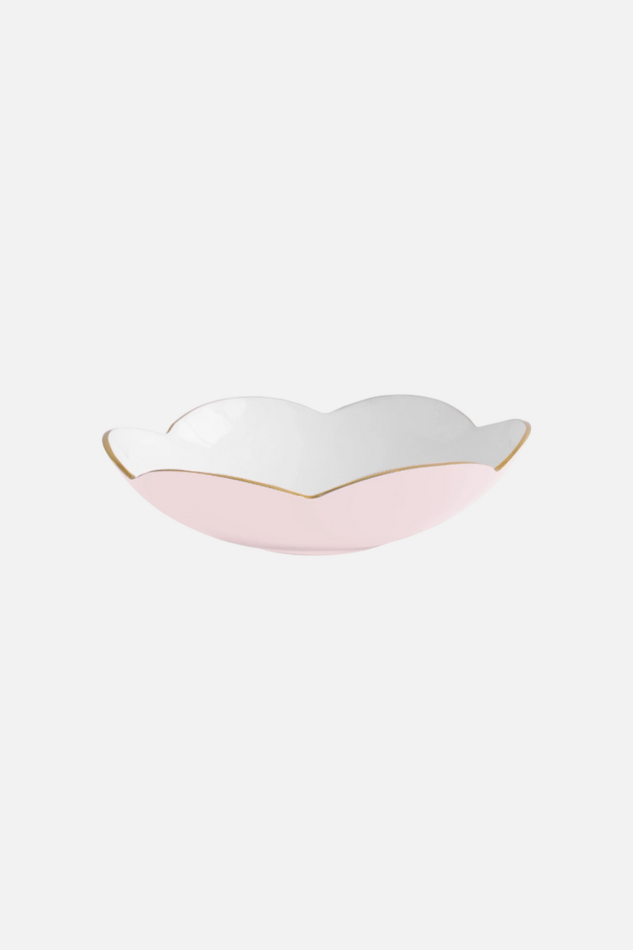 Beatriz Ball Encanto Amelia Medium Bowl in Camellia and White – front view