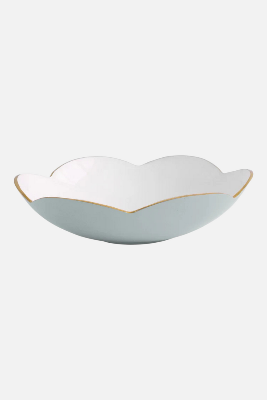 Beatriz Ball Encanto Amelia Medium Bowl in Slate & White – front view