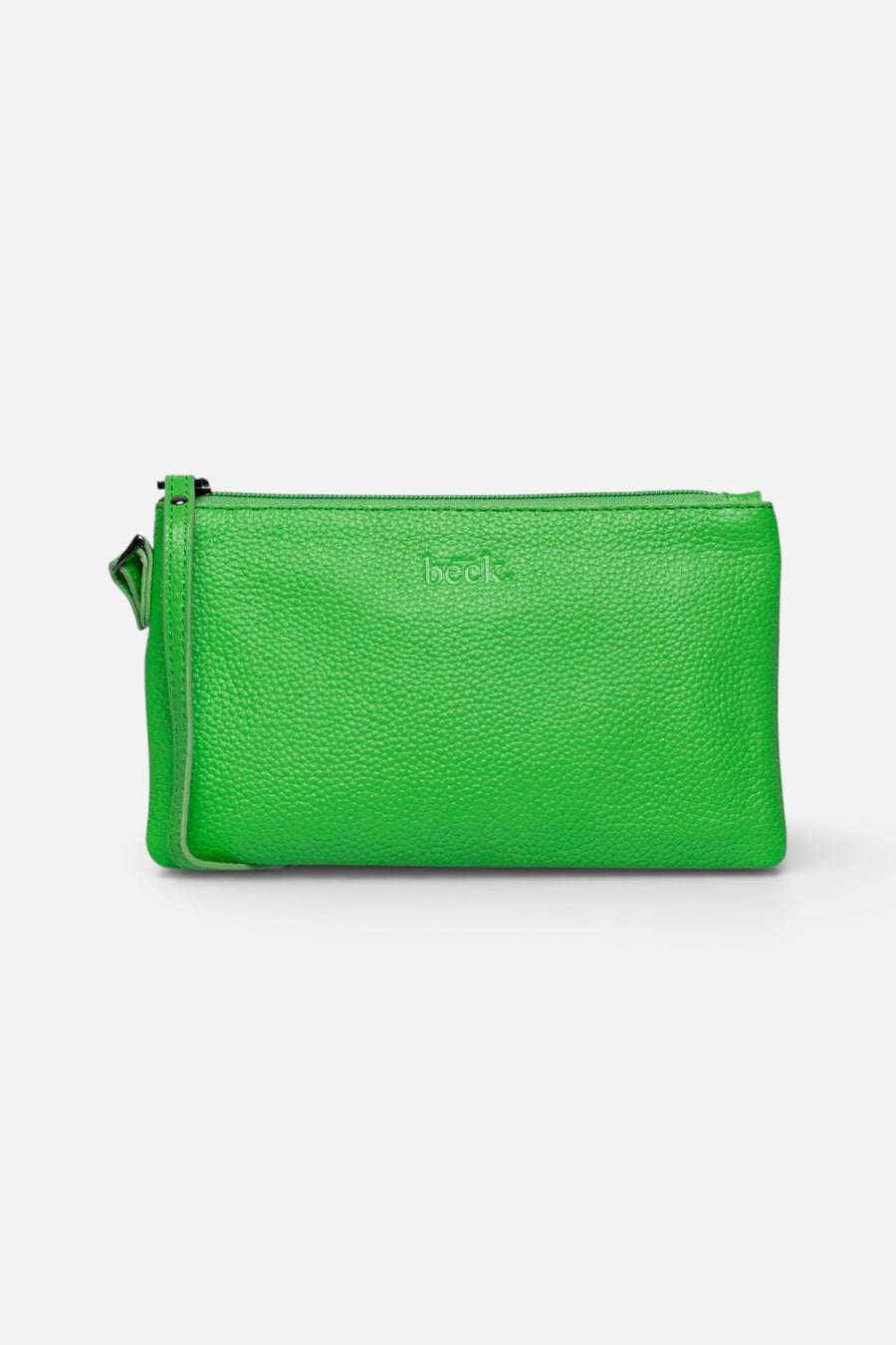 Beck Bags Ziplet Wristlet in Frog – front view