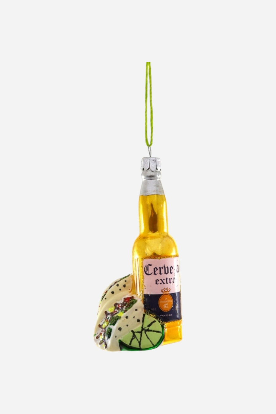 Beer And Tacos Ornament – three-quarter view
