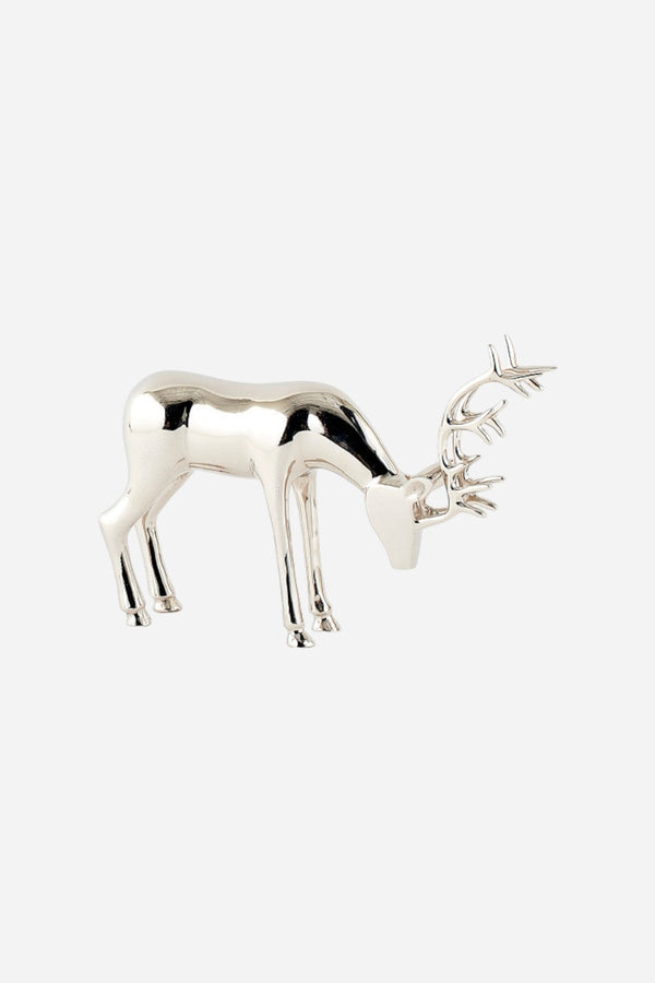 Bending Deer, Silver Aluminum