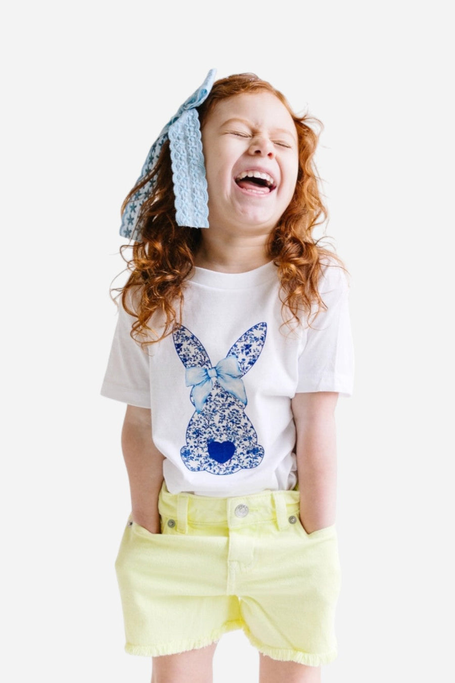 Benny & Ray Blue Bunny Cotton Tail – side view