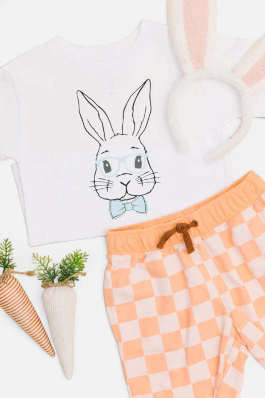 Benny & Ray Cotton Tail Bunny – back view