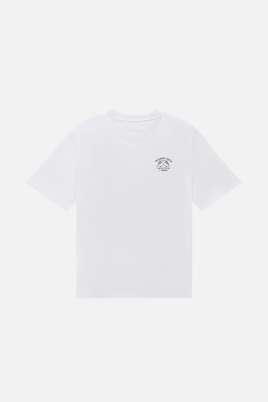 Malbon Golf Men's Bermuda Yacht Club Tee in White