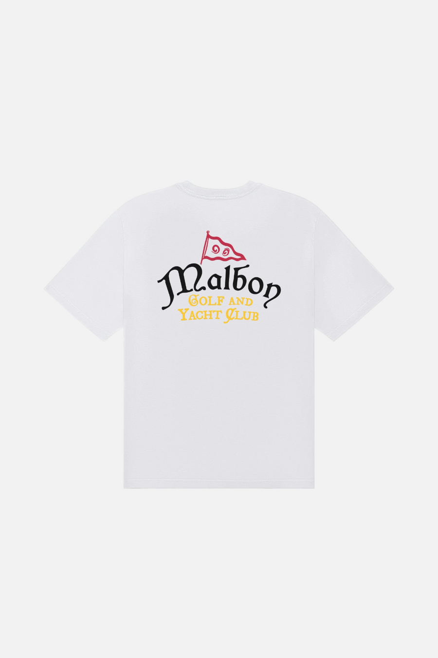 Malbon Golf Men's Bermuda Yacht Club Tee in White
