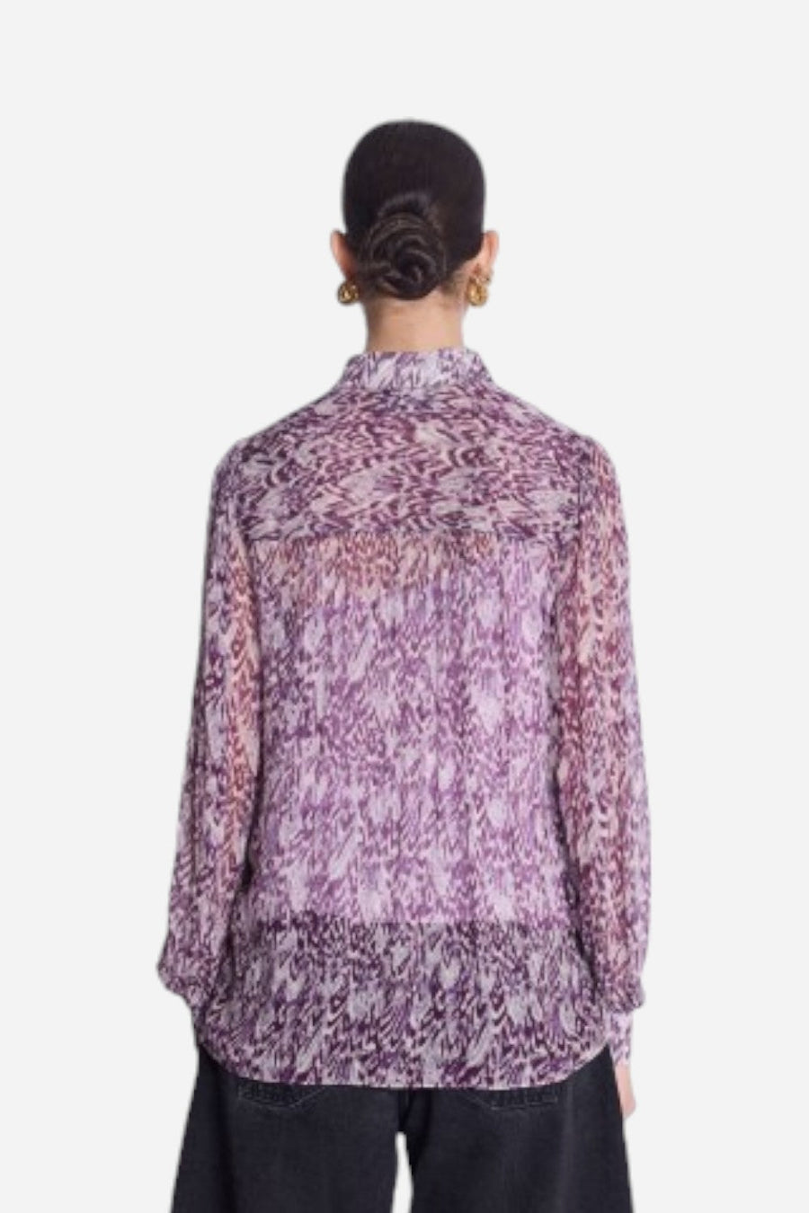 Bernice Clara Long Sleeve Printed Blouse – side view