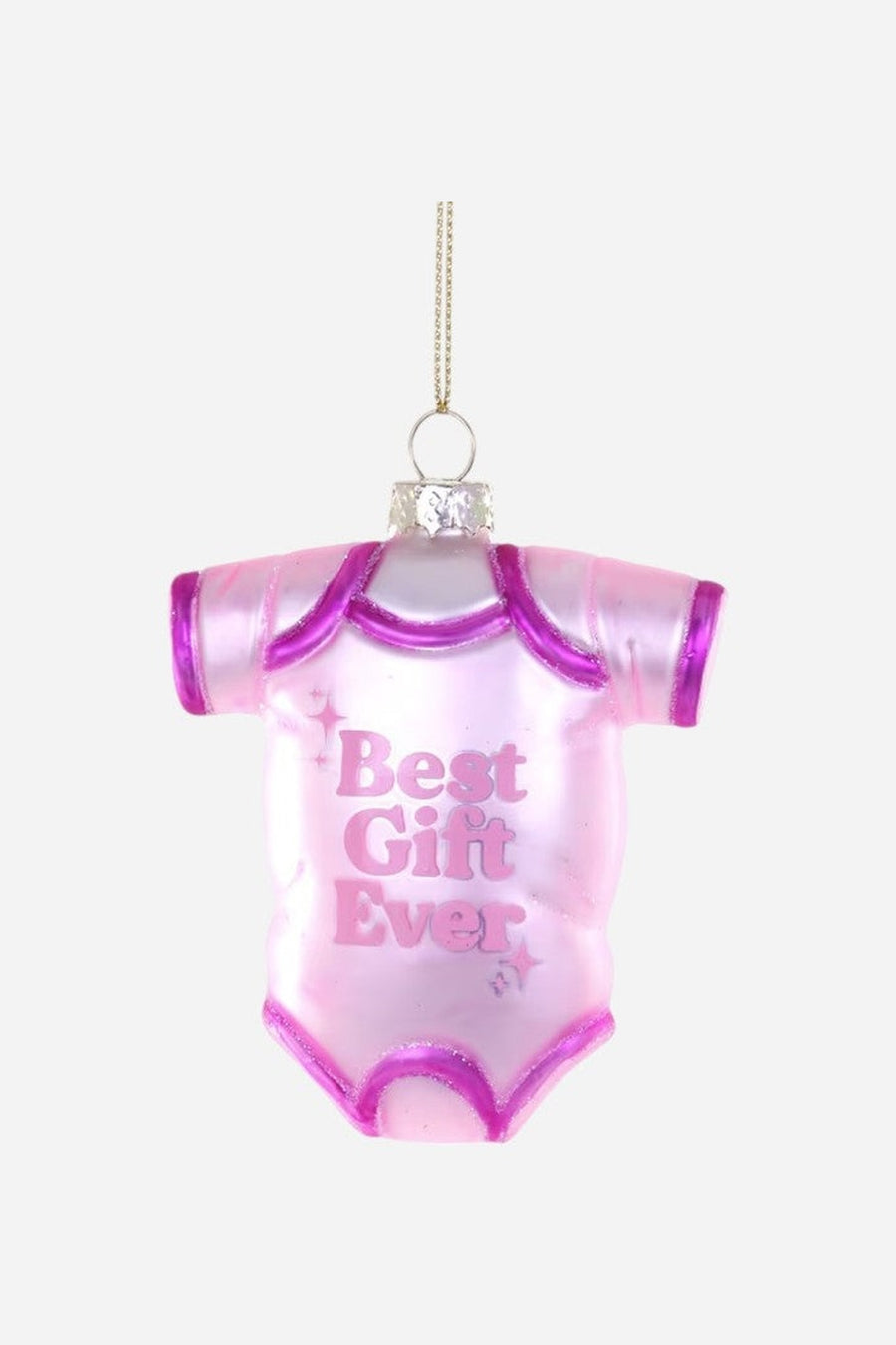 Best Gift Ever Pink Ornament – front view