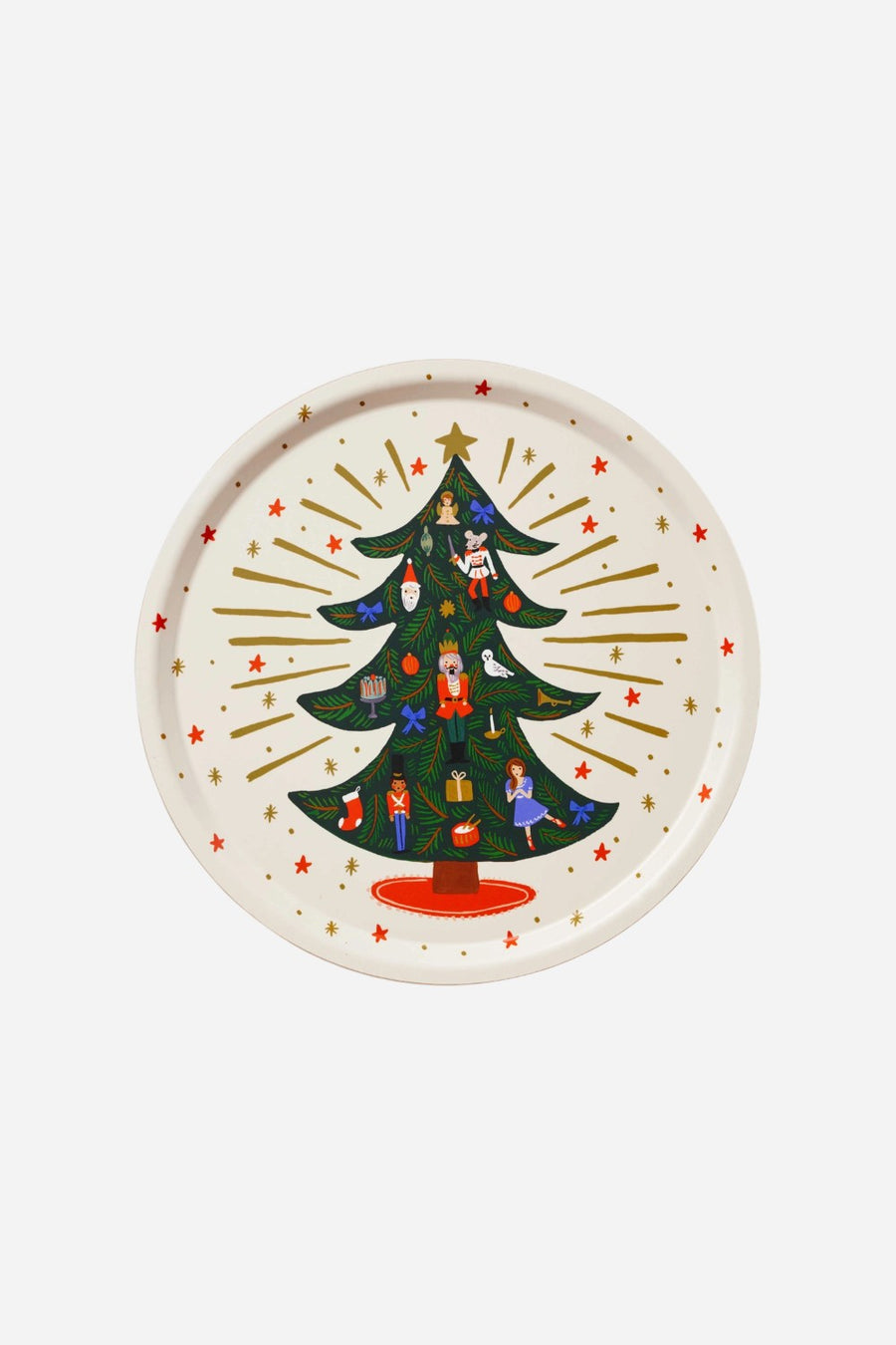Holiday Tree Round Tray