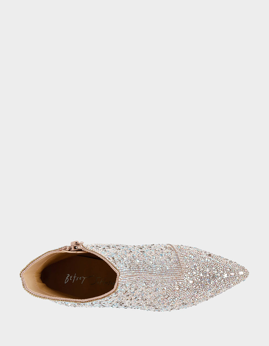 Betsey Johnson Della Booties in Rhinestones – alternate