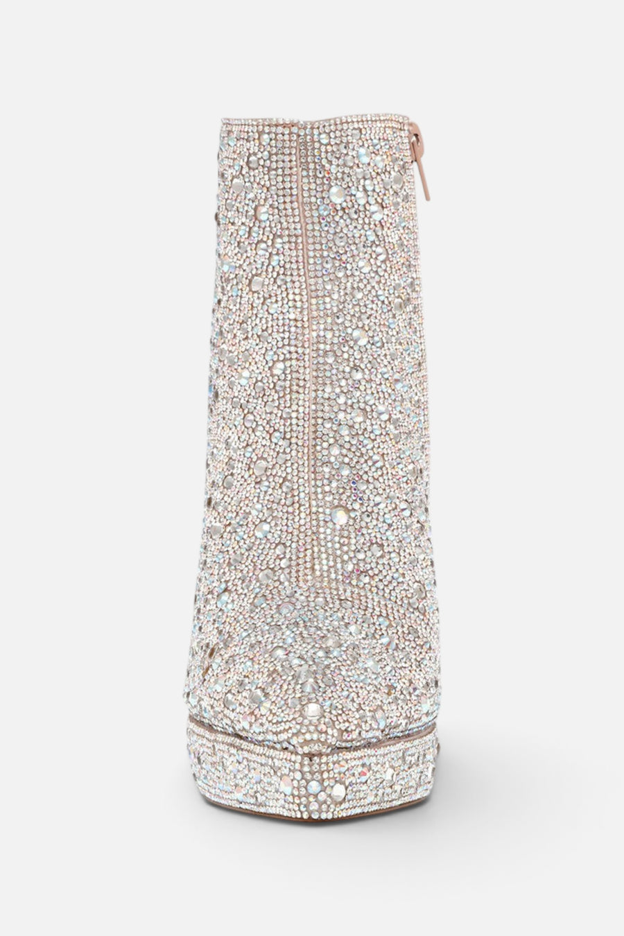 Betsey Johnson Della Booties in Rhinestones – side view