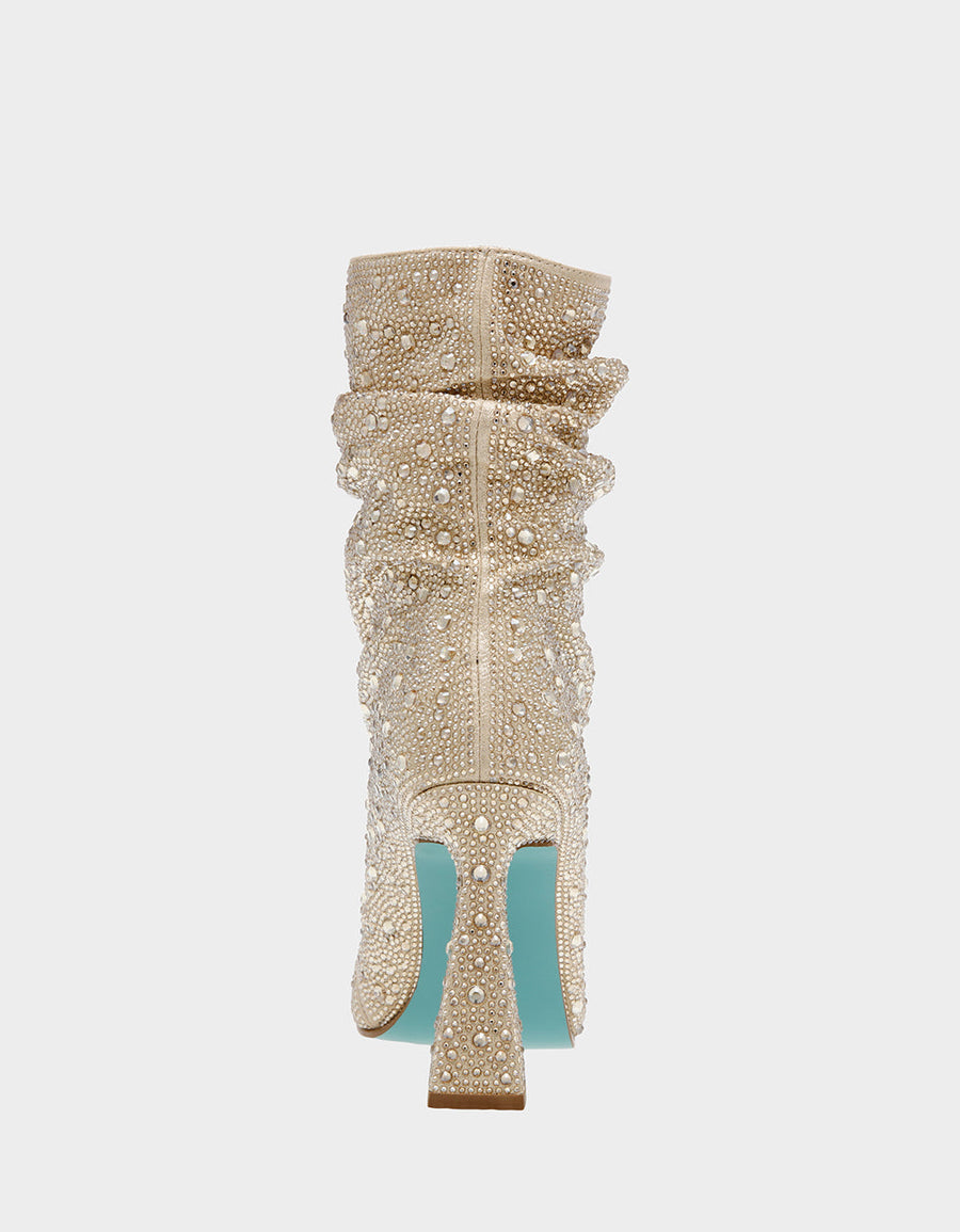 Betsey Johnson Mac Bootie in Light Gold – alternate