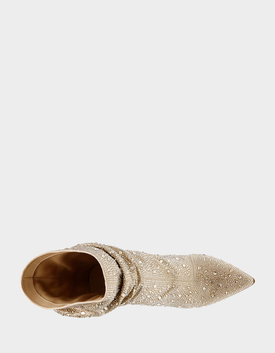 Betsey Johnson Mac Bootie in Light Gold – alternate