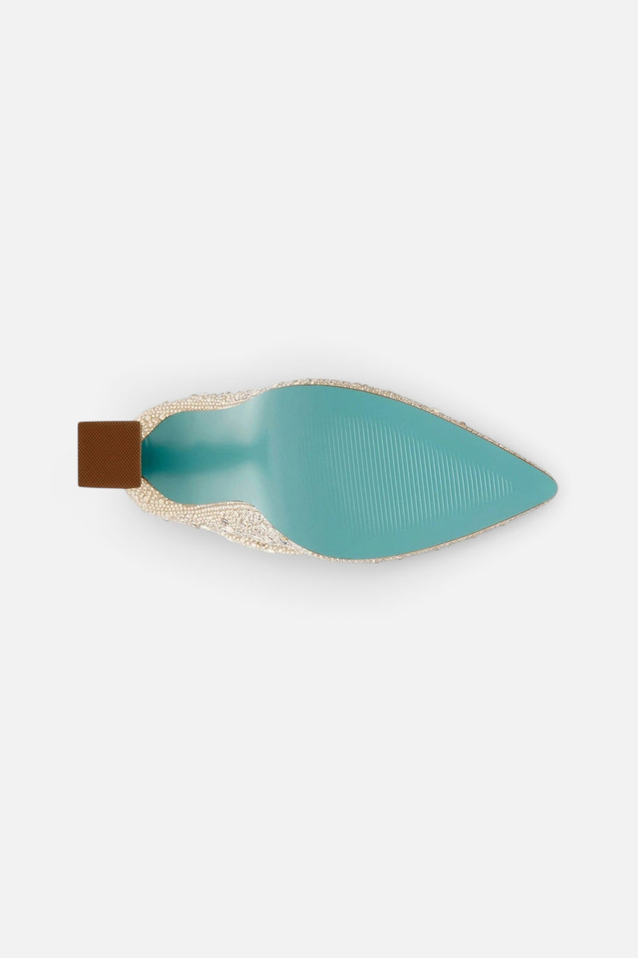 Betsey Johnson Mac Bootie in Light Gold – top view