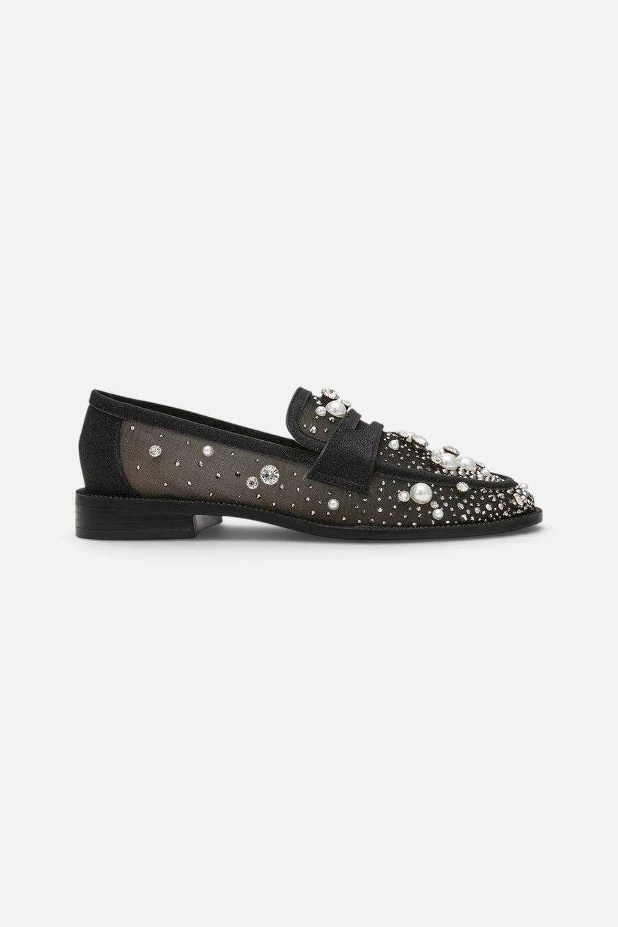 Betsy Johnson Maren Loafer in Black – front view