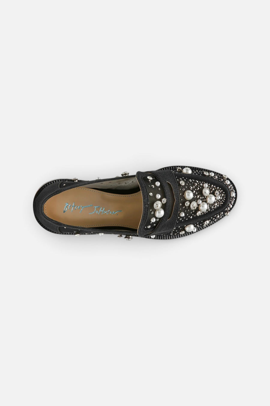 Betsy Johnson Maren Loafer in Black – side view