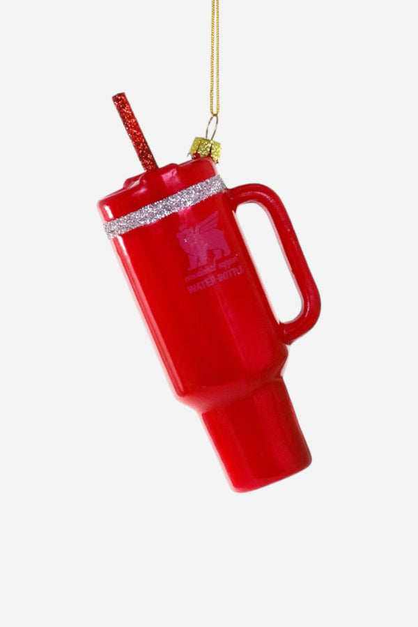 Beverage Tumbler Ornament in Red