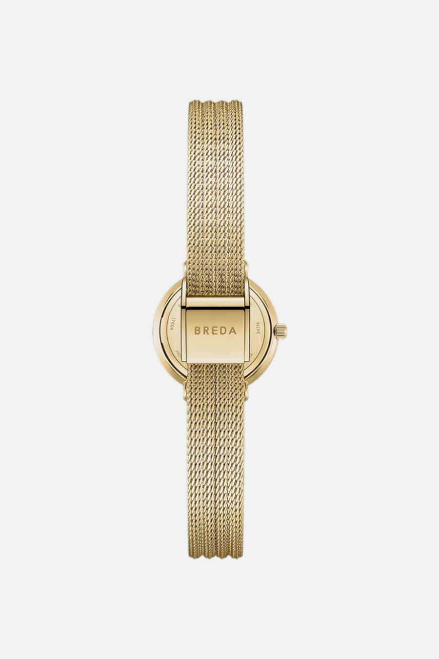 Breda Beverly Mesh Gold Metal Watch