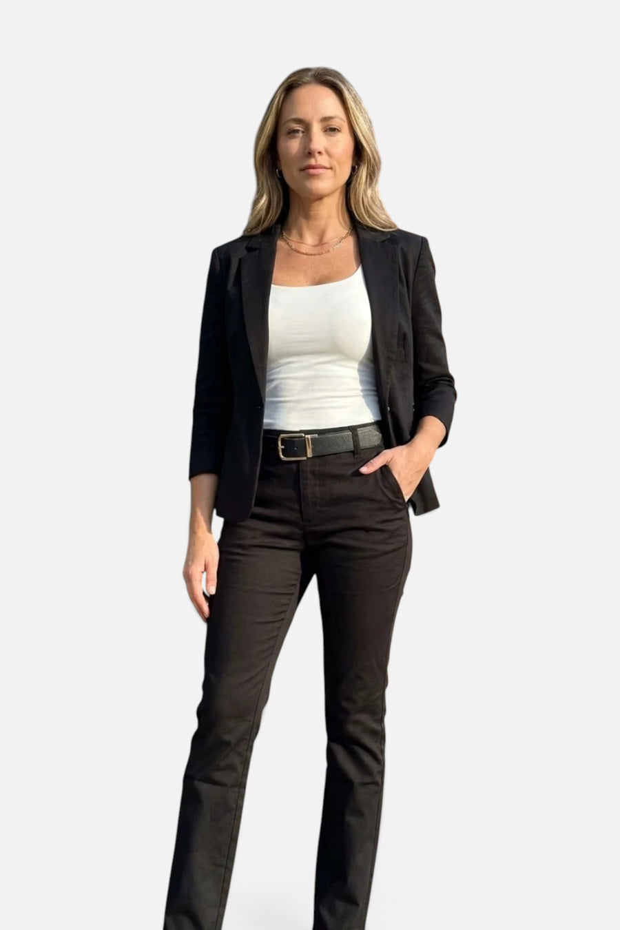 Bevy Flog Nansi Pants in Black Speckle – side view