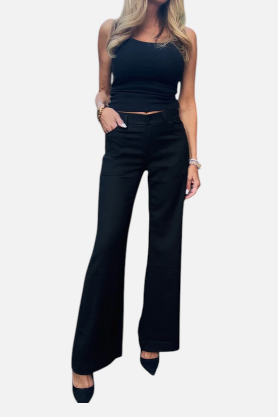 Bevy Flog Women's Christi Pant in Black – front view