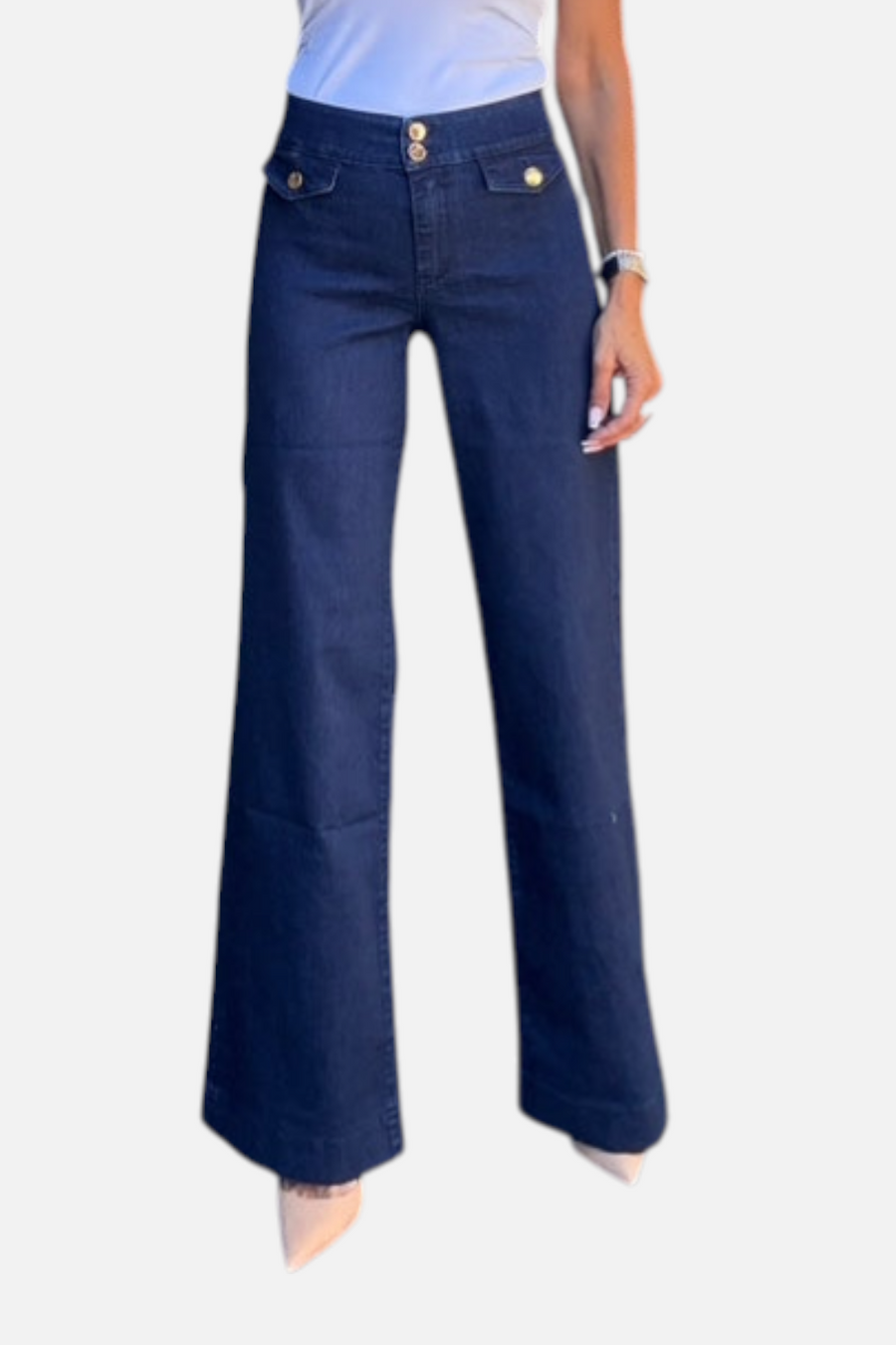 Bevy Flog Women's Stacy Denim Pant – front view