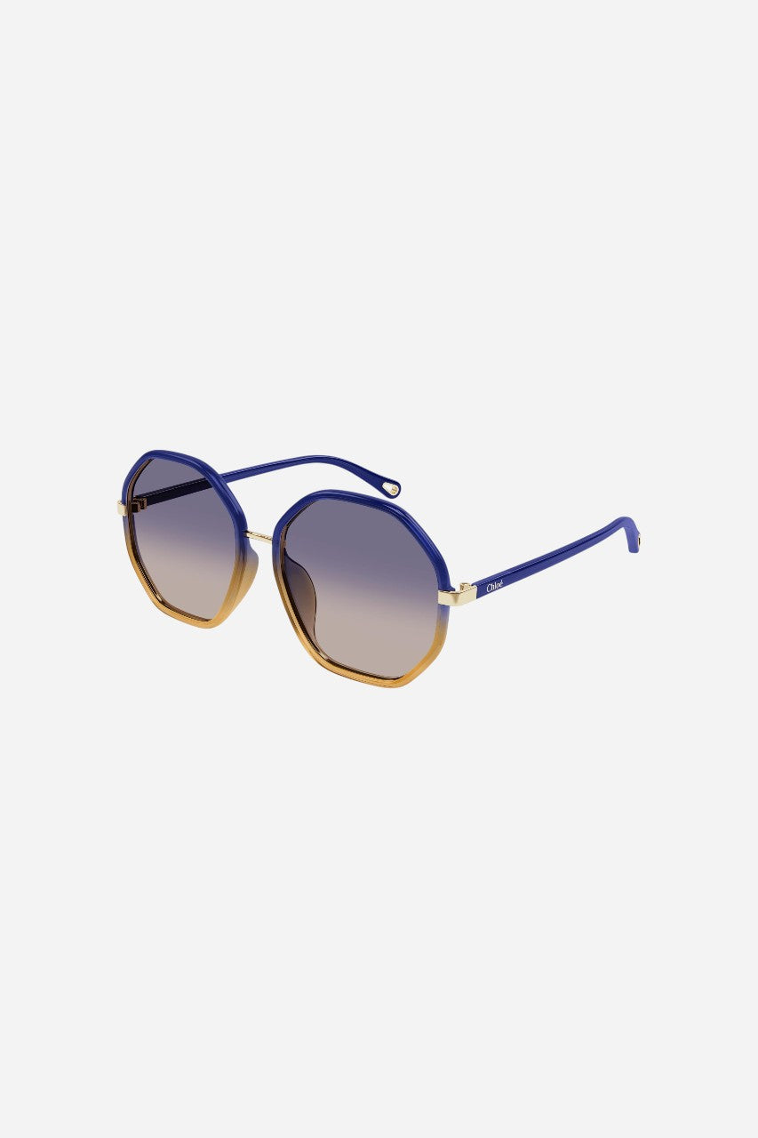 CHLOE Hexagonal Gradient Sunglasses (Ch0133sa-007 59)
