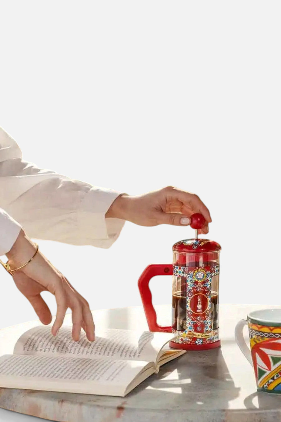 Bialetti Coffee Press | Dolce & Gabbana | Sicilian Cart – side view