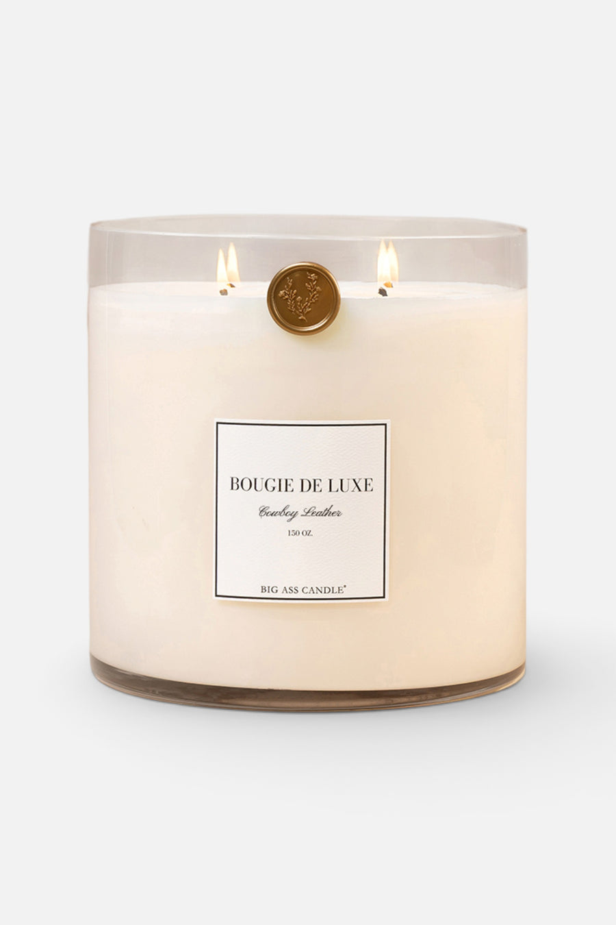 Big Ass Luxuries Baby Big Ass Candle in Cowboy Leather – front view