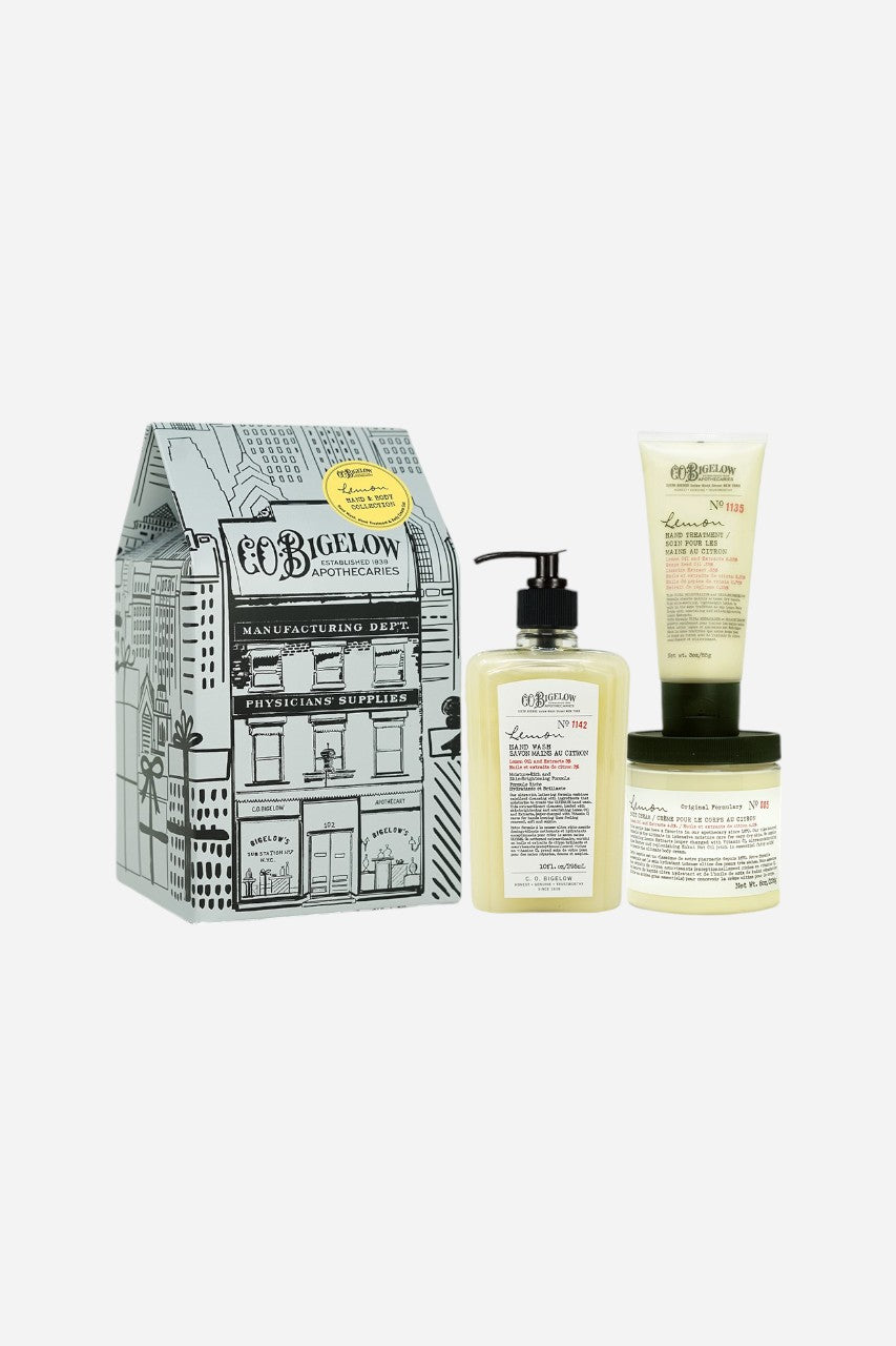 Bigelow Lemon Bath & Body Care, Apothecary Gift Box Set – front view