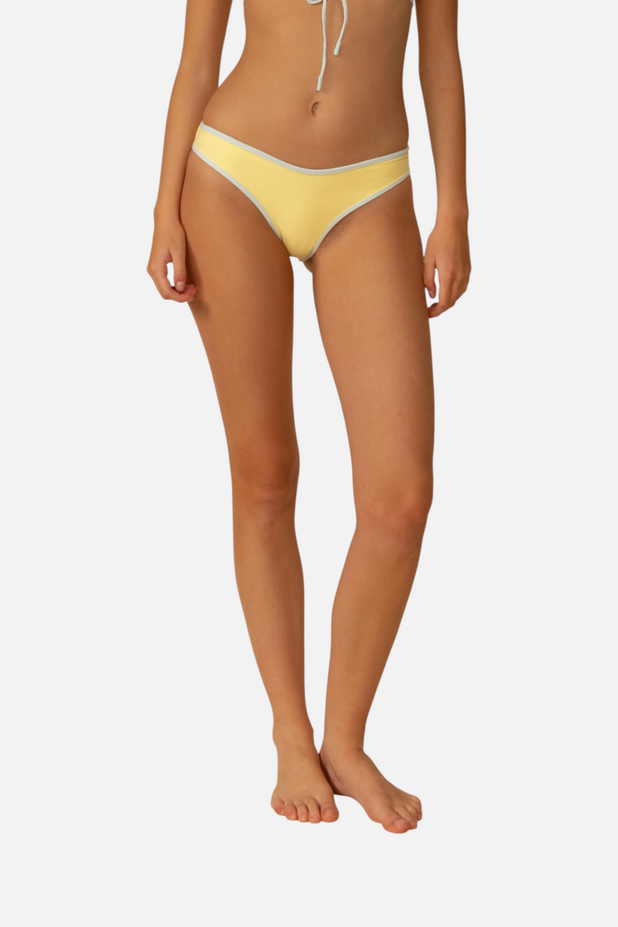 Montce Women's Binded Lulu Bikini Bottom in Sunshine