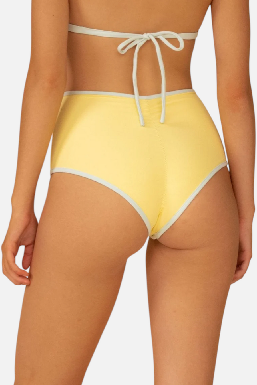 Montce Women's Binded Polly Bikini Bottom in Sunshine