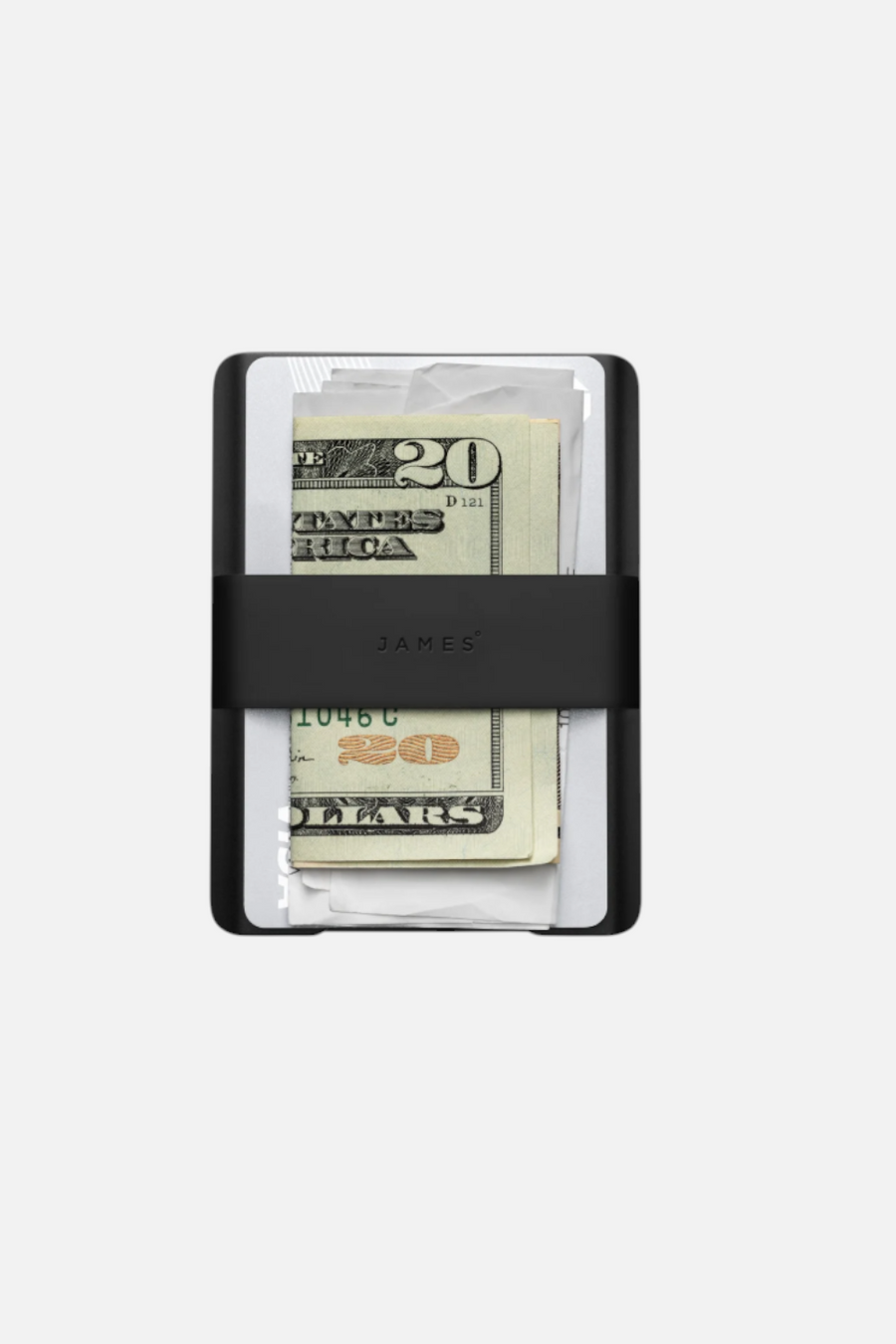 The James Brand Lowe Minimalist Cardholder in Black & Black