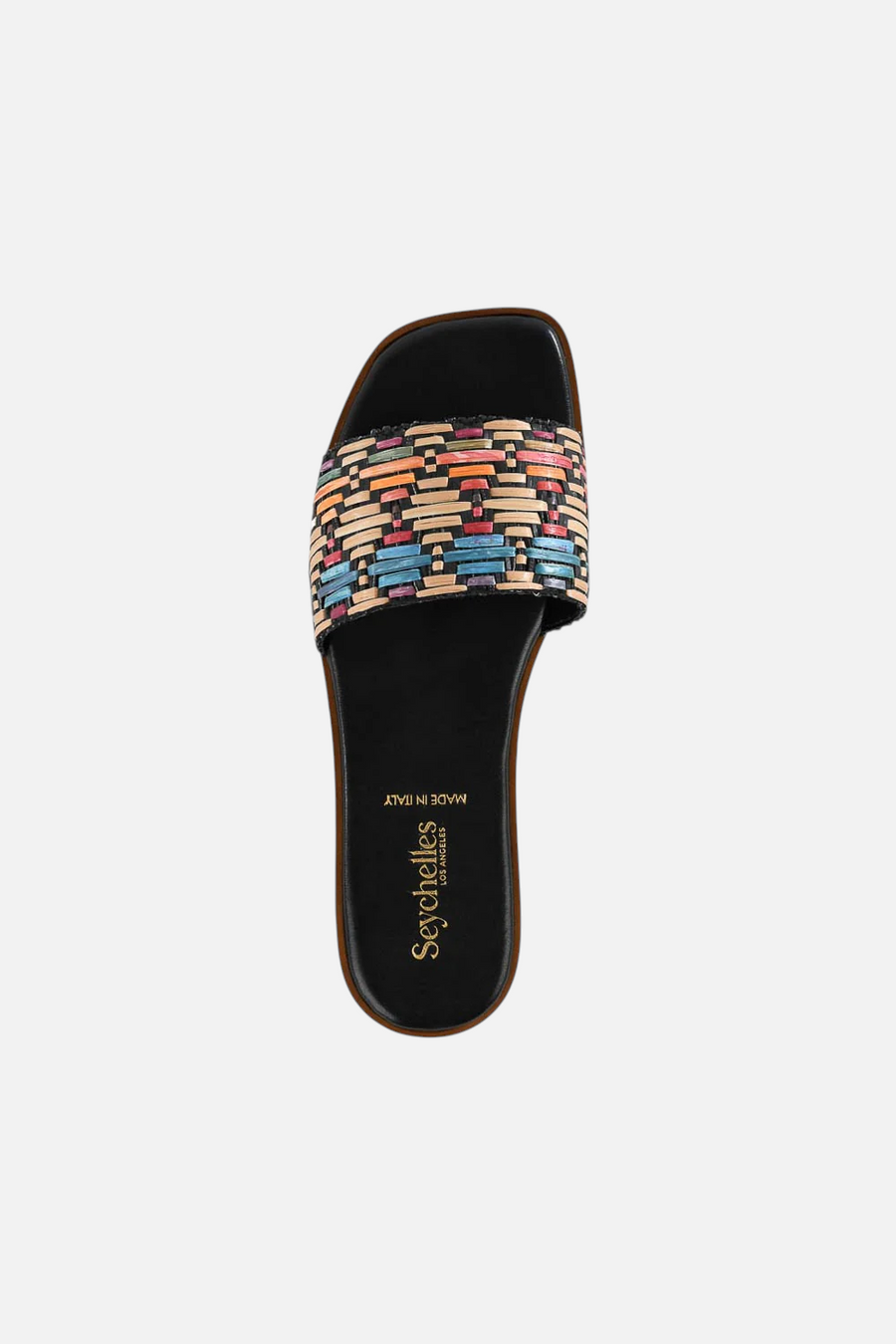 Seychelles Palm Oasis Sandal in Black Multi