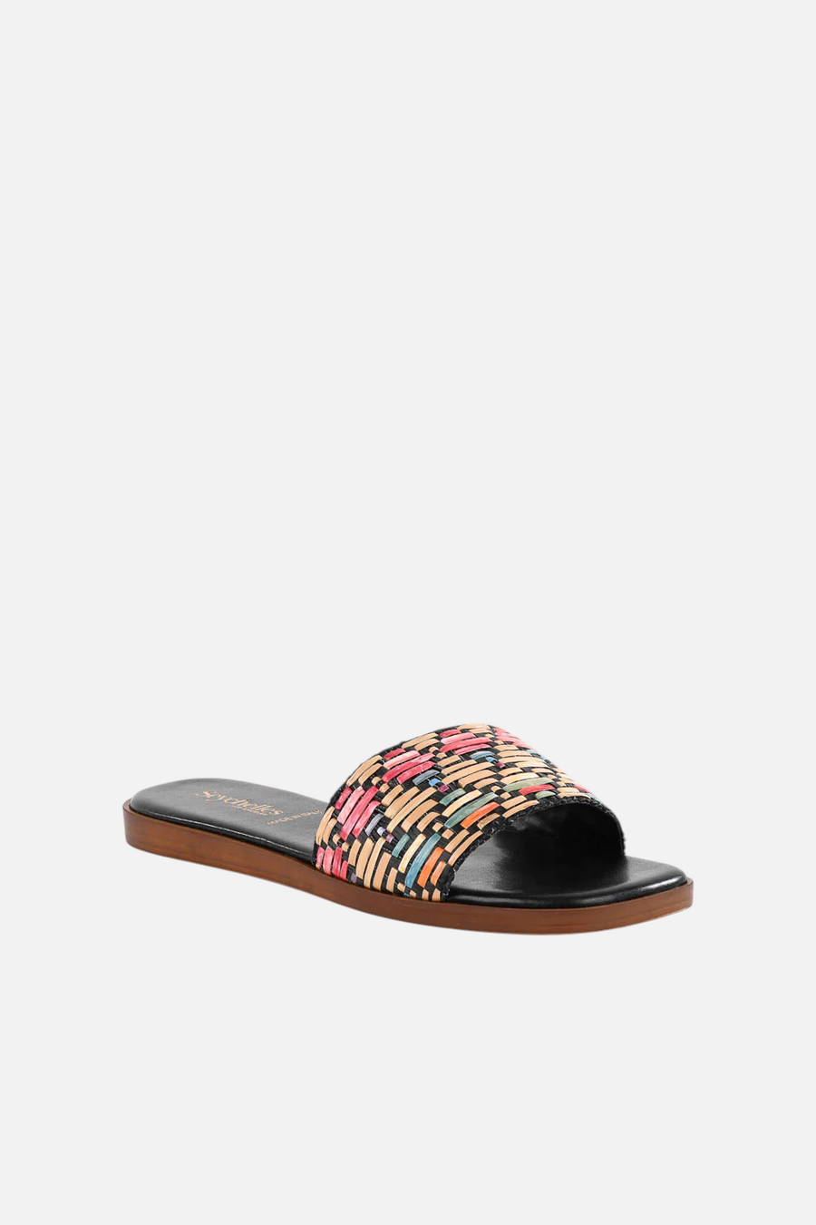 Seychelles Palm Oasis Sandal in Black Multi