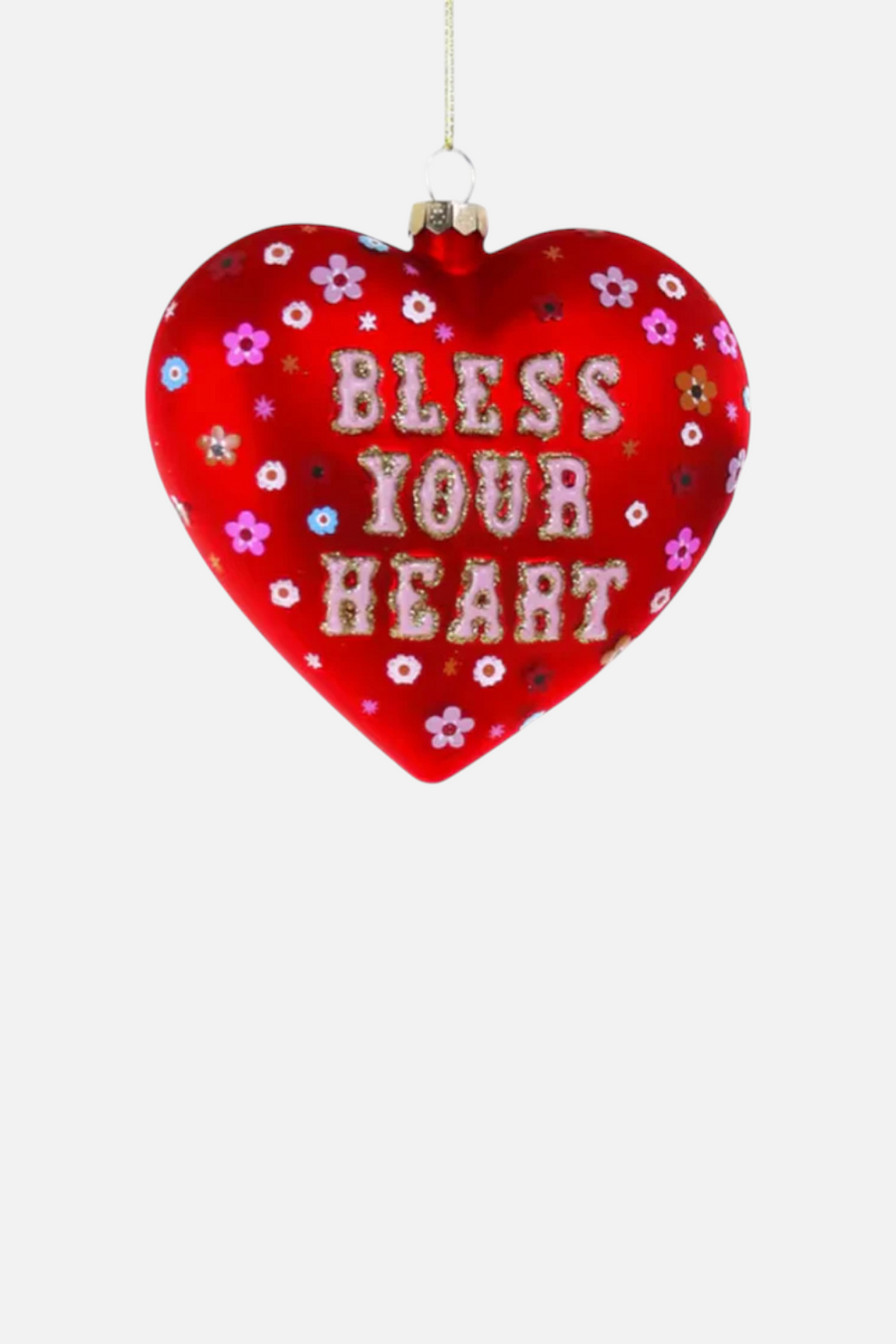 Bless Your Heart Ornament – front view