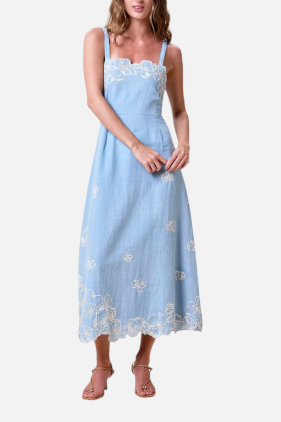 Cleobella Marceline Midi Dress in Glacier Lake