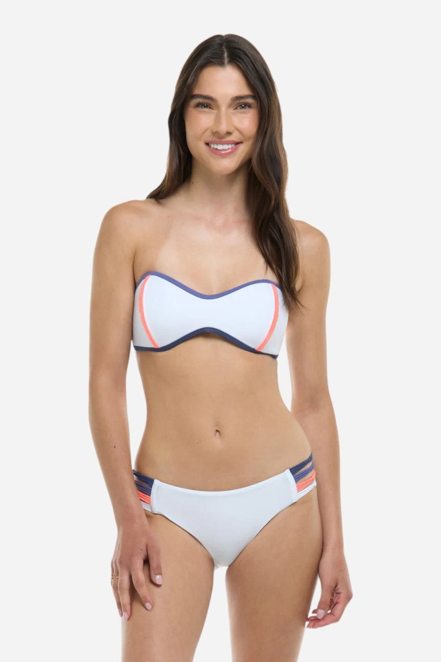 Body Glove Vibration Tainted Love Retro Bandeau in Snow/Vibration – side view