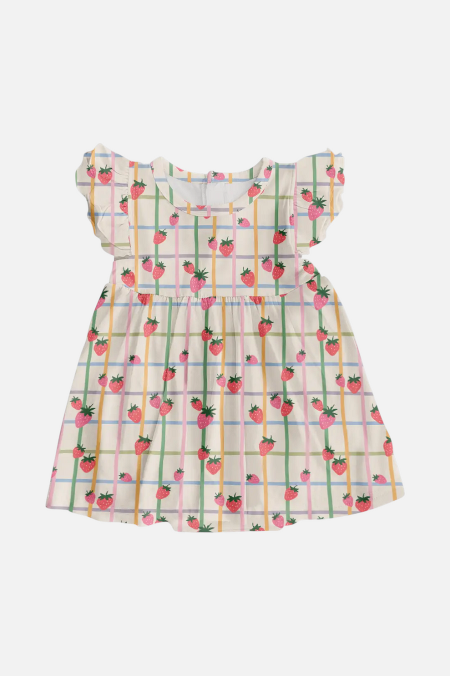 Goosies Kid's Bodysuit Dress in Berry Patch