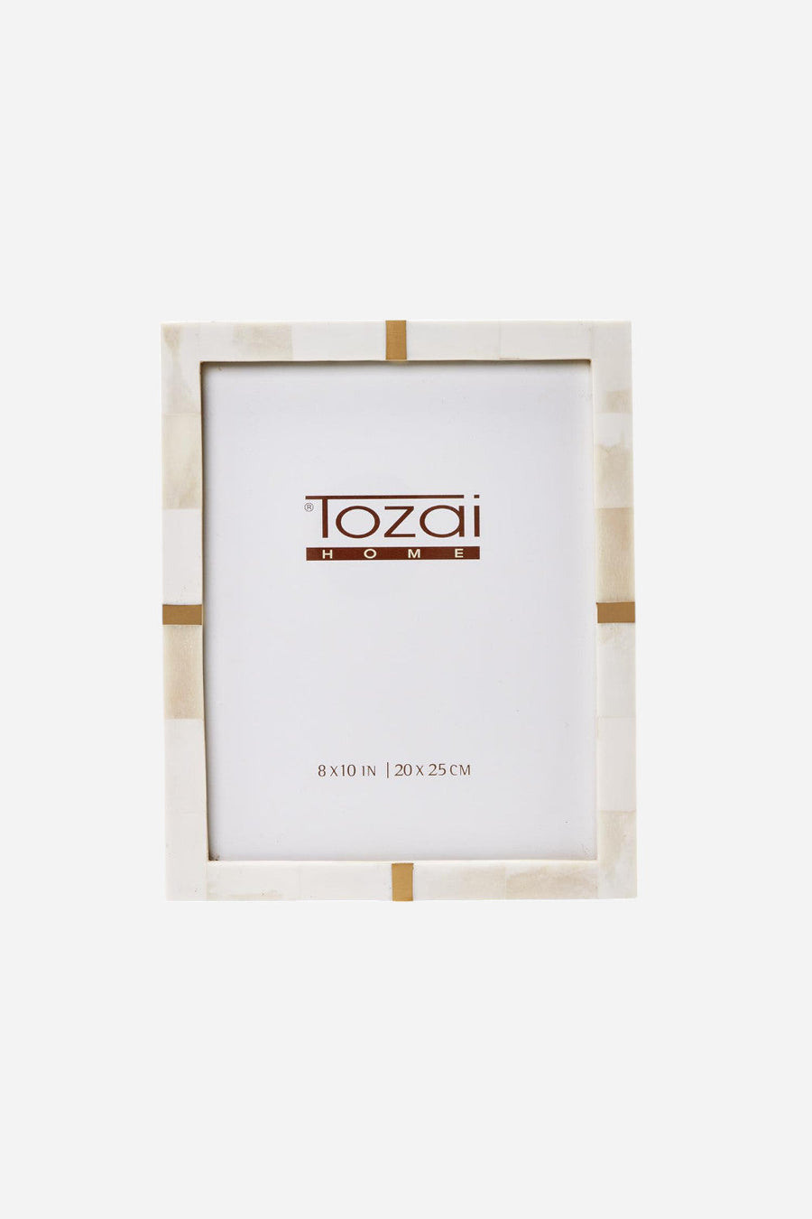 Bone and Brass Photo Frame - 8x10 – front view
