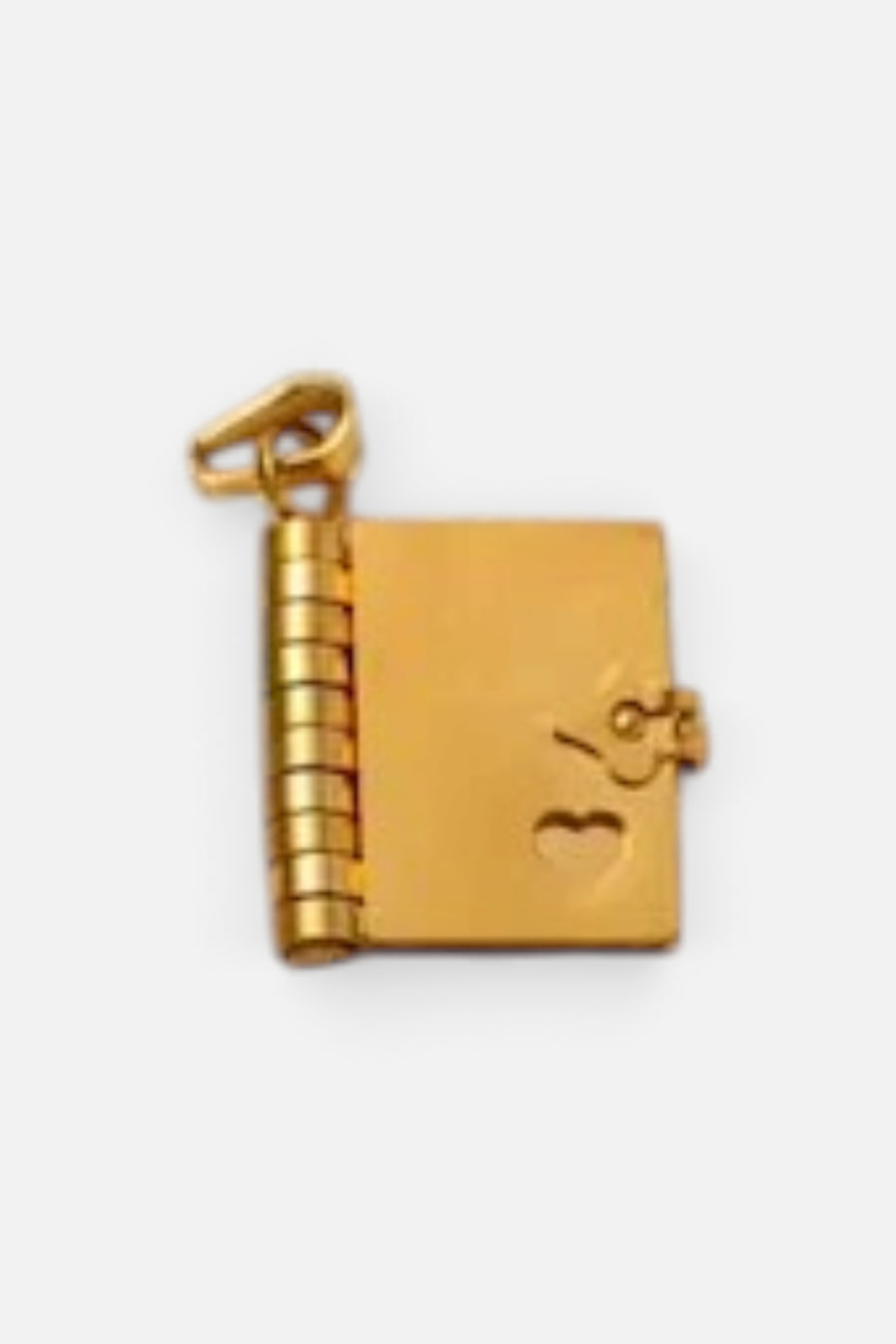 Book Charm Gold – front view