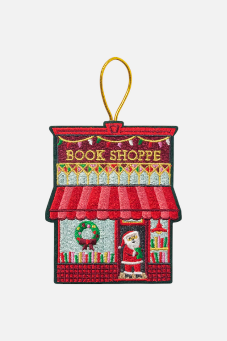 Book Shoppe Ornament – front view