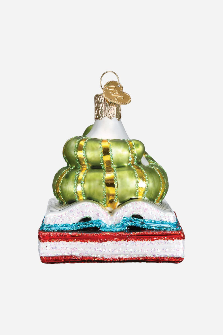 Bookworm Ornament – back view