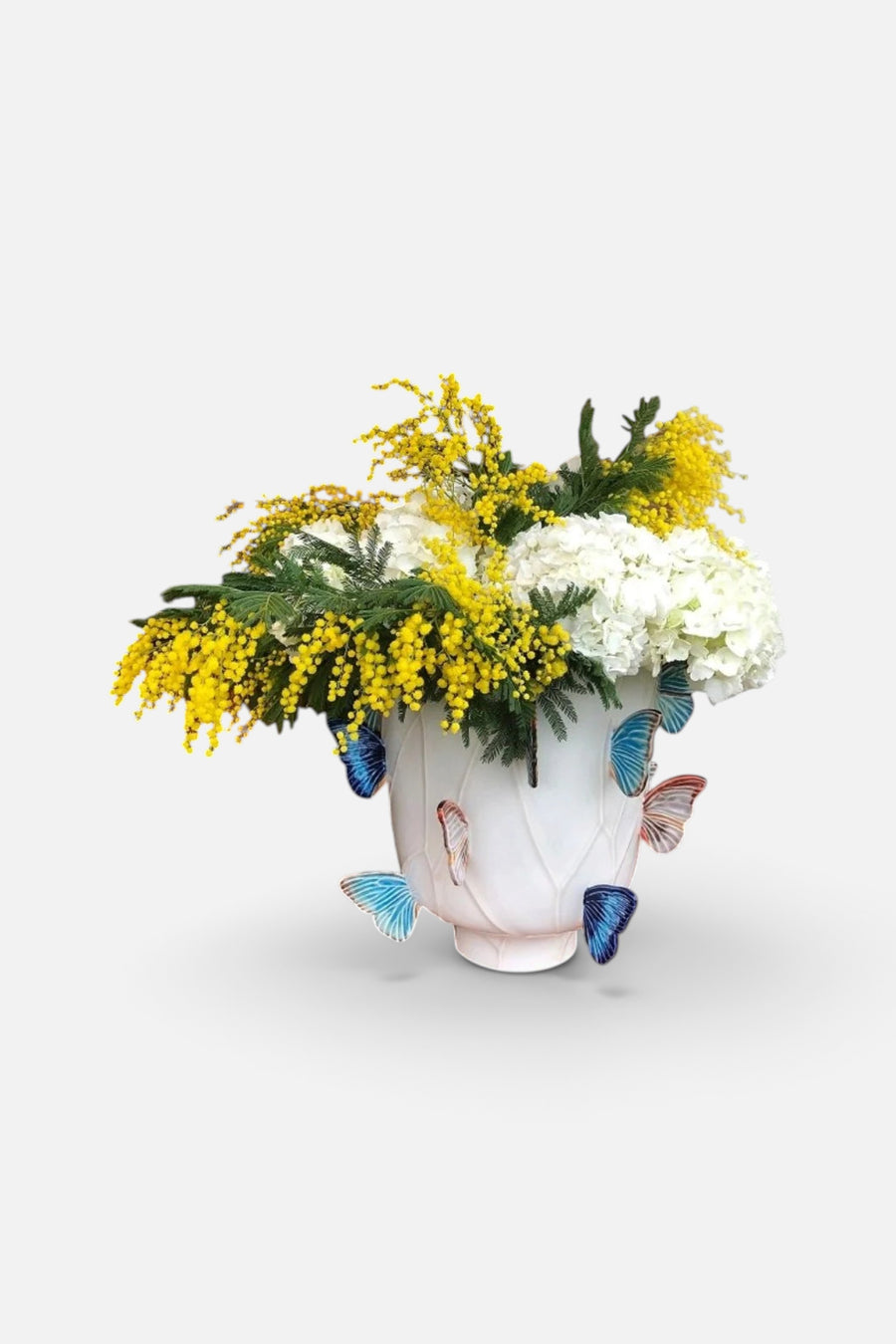 Bordallo Pinheiro Cloudy Butterflies Vase – back view