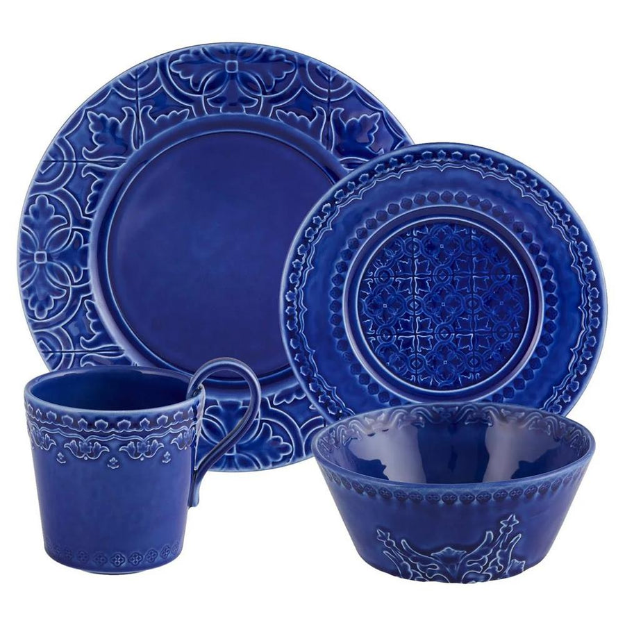 Bordallo Pinheiro Rua Nova Coffee Mug in Indigo – back view