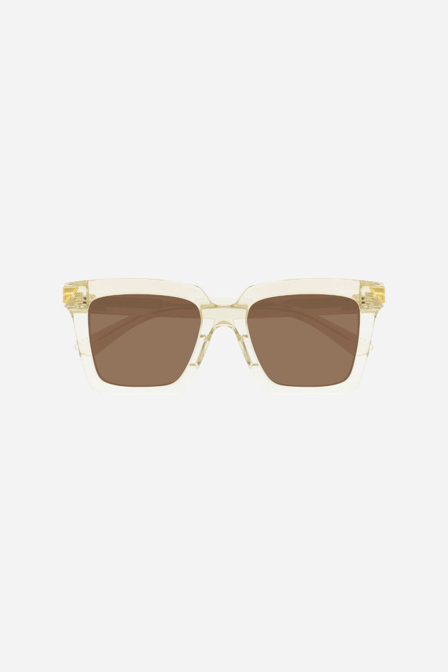 Bottega Veneta Beige Sunglasses with Brown lenses (BV1005S-005 53) – front view