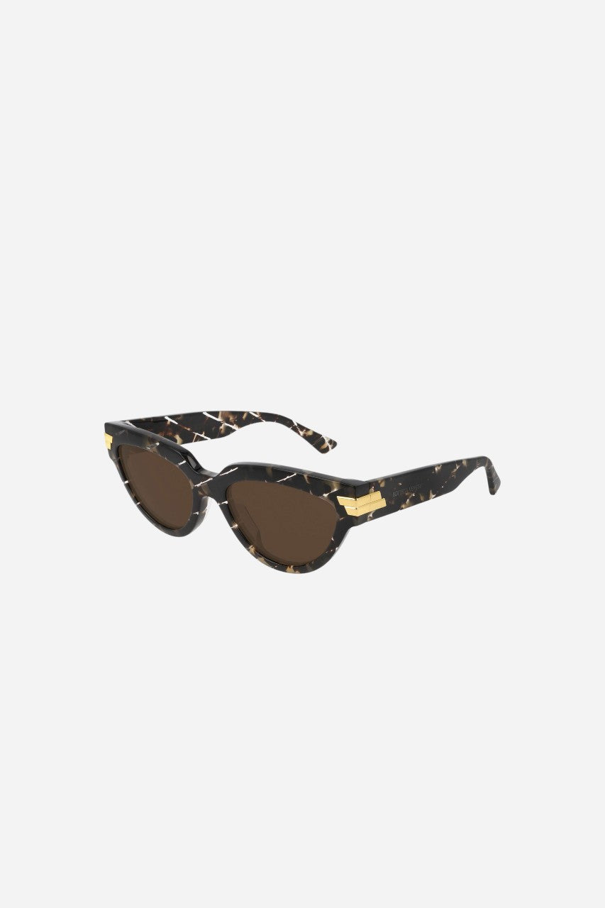 BOTTEGA VENETA Cat-Eye Sunglasses in Havana (Bv1035s-003 55) – back view