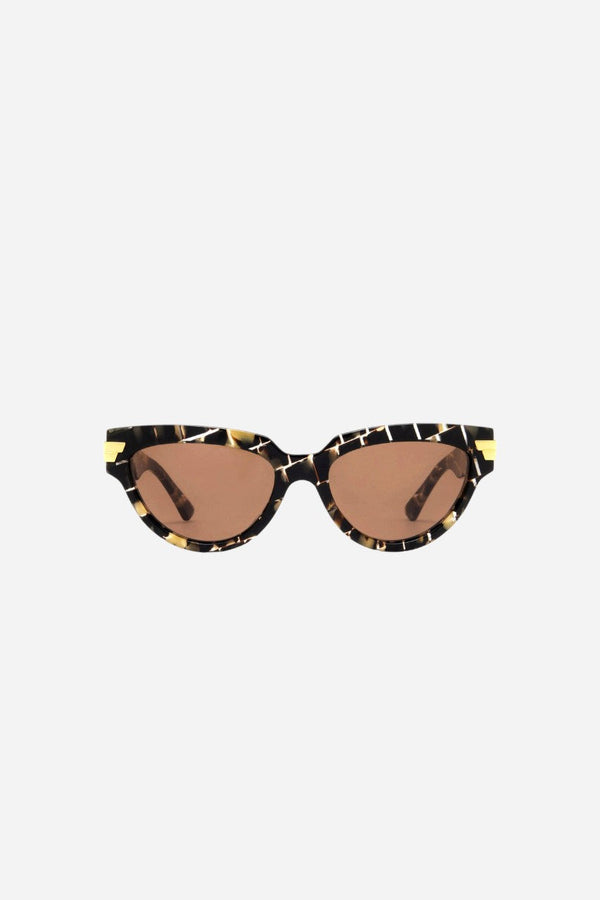 BOTTEGA VENETA Cat-Eye Sunglasses in Havana (Bv1035s-003 55)