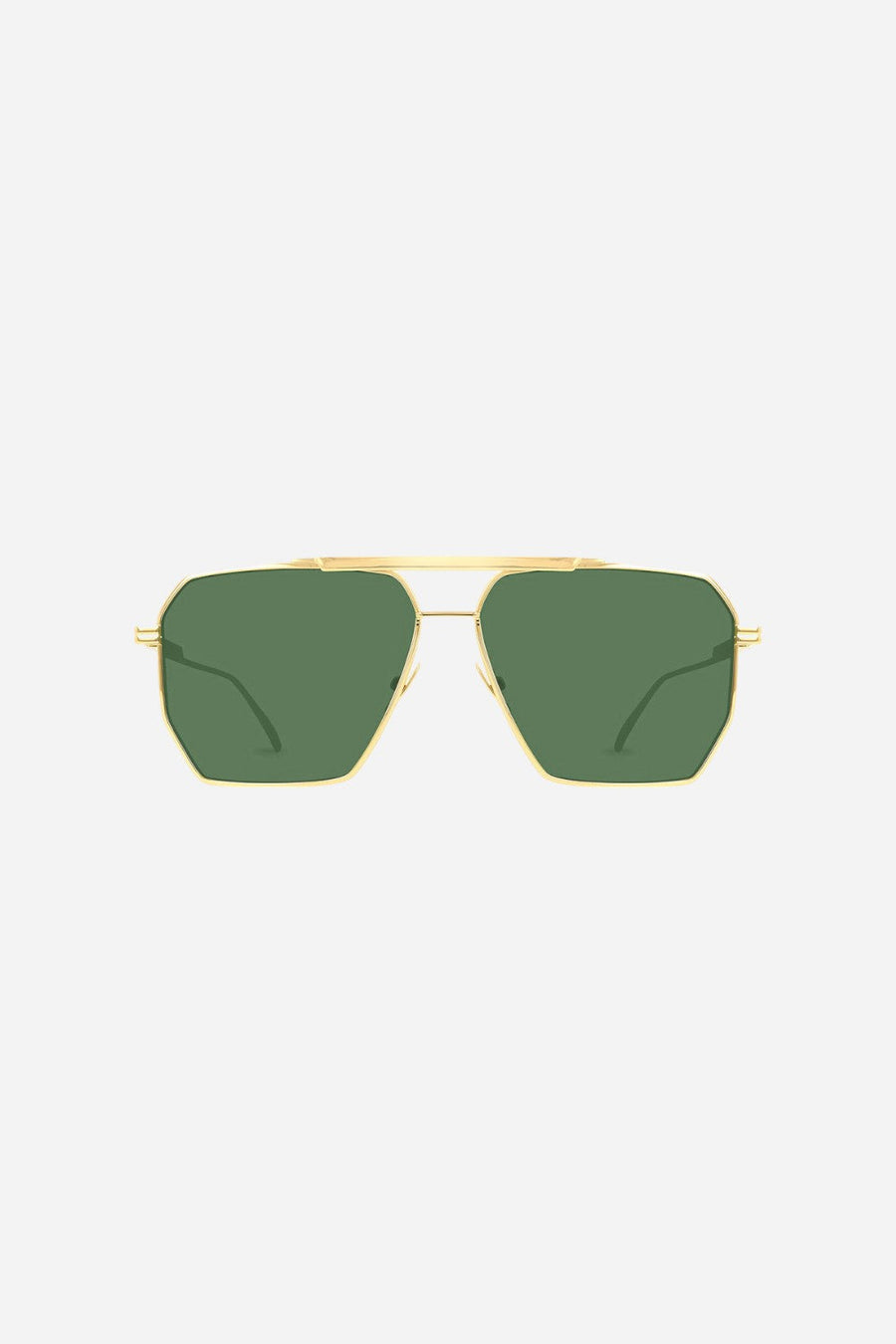Bottega Veneta Gold Square Frame Aviators - Bv1012s-004 60 – front view