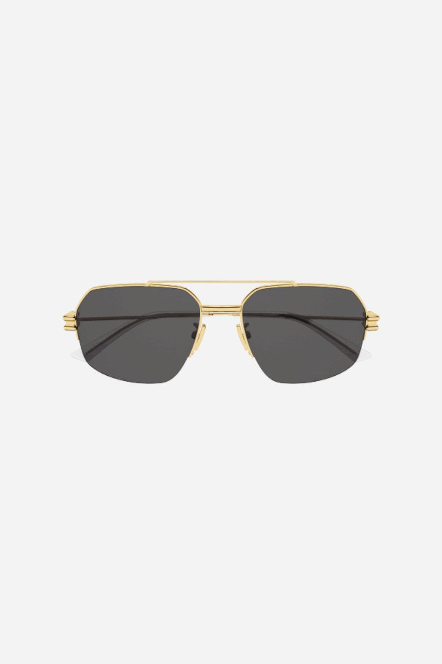 Bottega Veneta Gold Sunglasses with Gray lenses – back view